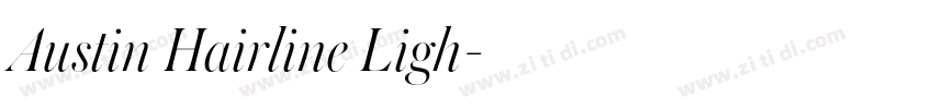 Austin Hairline Ligh字体转换